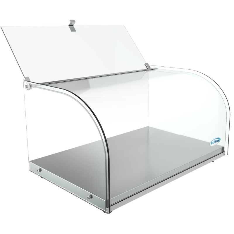 22 in. Countertop Bakery Display Case with Front Curved Glass and Rear Door, 0.9 cu. ft DC1C, product image 6 of 11