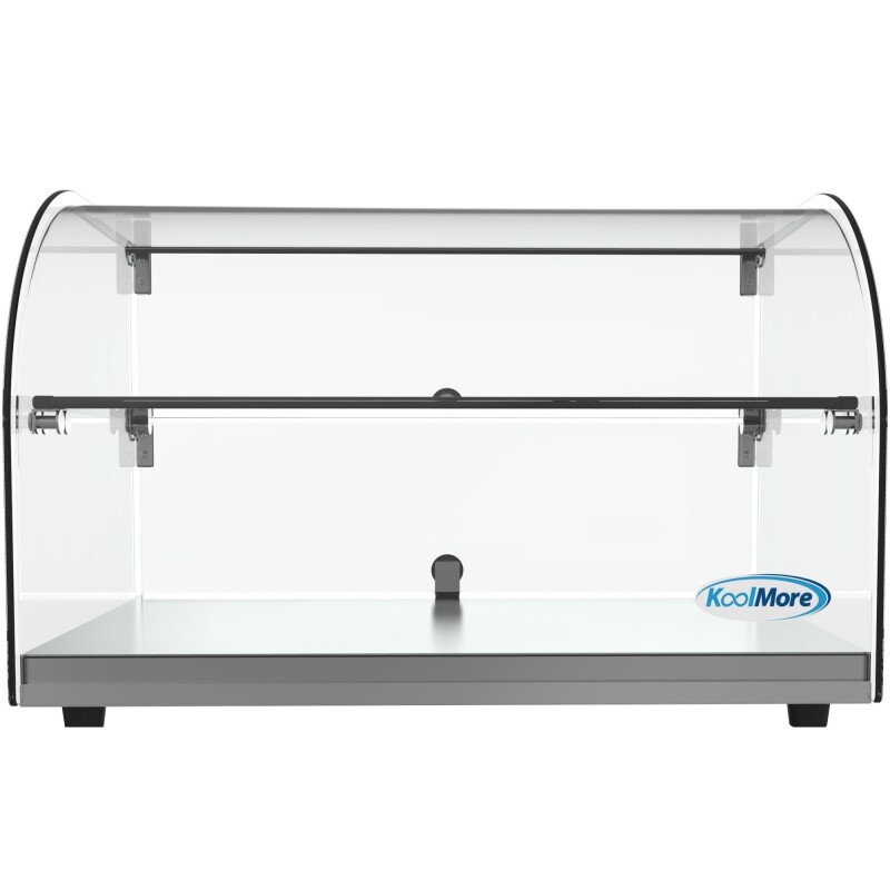 22 in. Commercial Countertop Bakery Display Case with Front Curved Glass and Rear Door, 1.5 cu. ft DC2C, product image 6 of 10