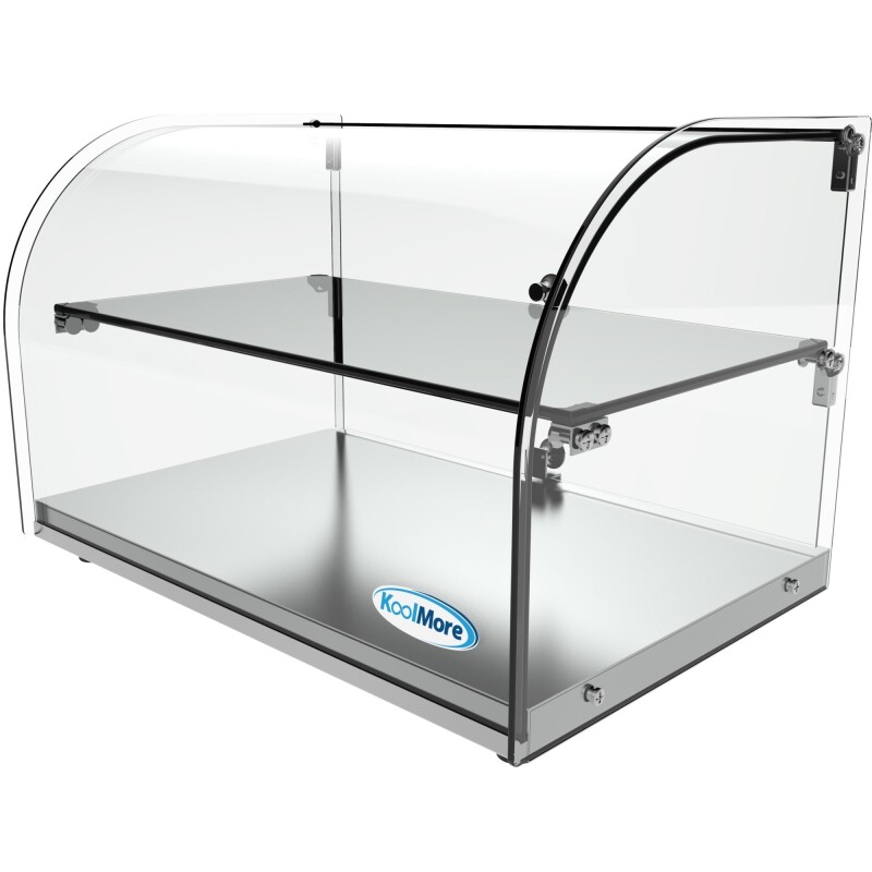 22 in. Commercial Countertop Bakery Display Case with Front Curved Glass and Rear Door, 1.5 cu. ft DC2C, product image 7 of 10