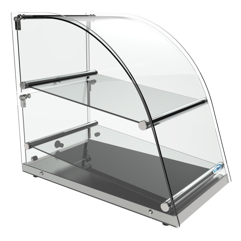 14 in. Commercial Countertop Bakery Display Case with Front Curved Glass and Rear Door, 2.4 cu. ft DC2CN, product image 6 of 11