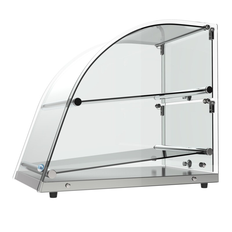 14 in. Commercial Countertop Bakery Display Case with Front Curved Glass and Rear Door, 2.4 cu. ft DC2CN, product image 8 of 11
