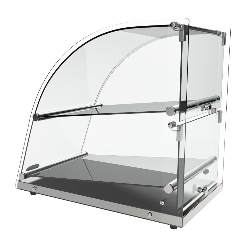 14 in. Commercial Countertop Bakery Display Case with Front Curved Glass and Rear Door, 2.4 cu. ft DC2CN, product image 9 of 11