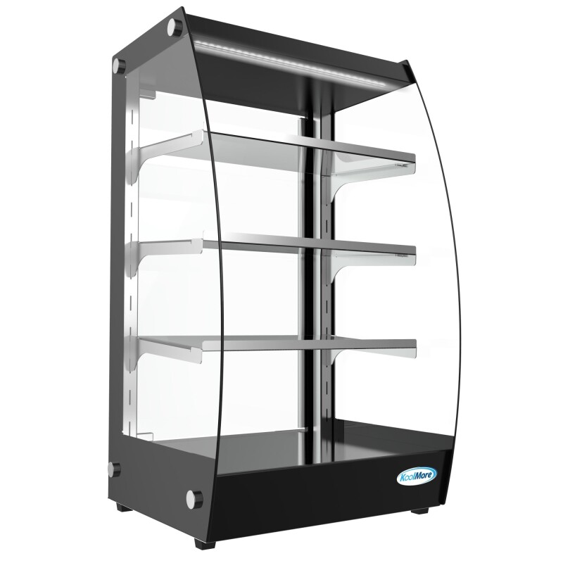 16 in. Commercial Glass Bakery Display Case, Self Service Pastry Case with LED lighting and Rear Door, 2.7 cu. ft DC3CB, product image 4 of 9