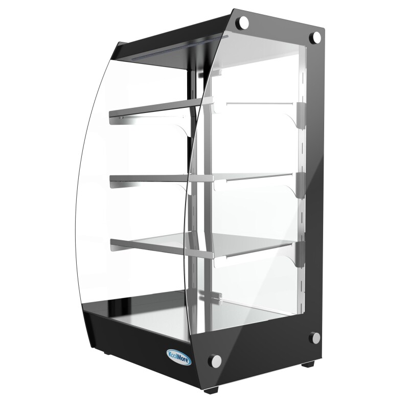 16 in. Commercial Glass Bakery Display Case, Self Service Pastry Case with LED lighting and Rear Door, 2.7 cu. ft DC3CB, product image 5 of 9