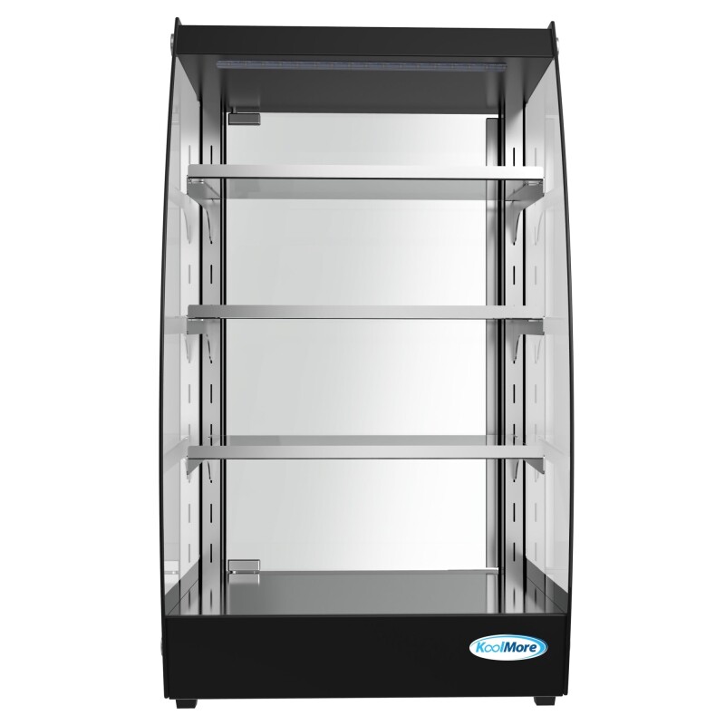 16 in. Commercial Glass Bakery Display Case, Self Service Pastry Case with LED lighting and Rear Door, 2.7 cu. ft DC3CB, product image 6 of 9