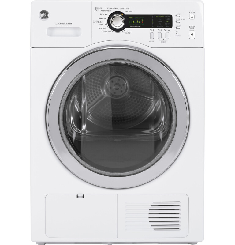 4.0 Cu.Ft. Stainless Steel Capacity 24" Ventless Condenser Frontload Electric Dryer DCCH480EKWW