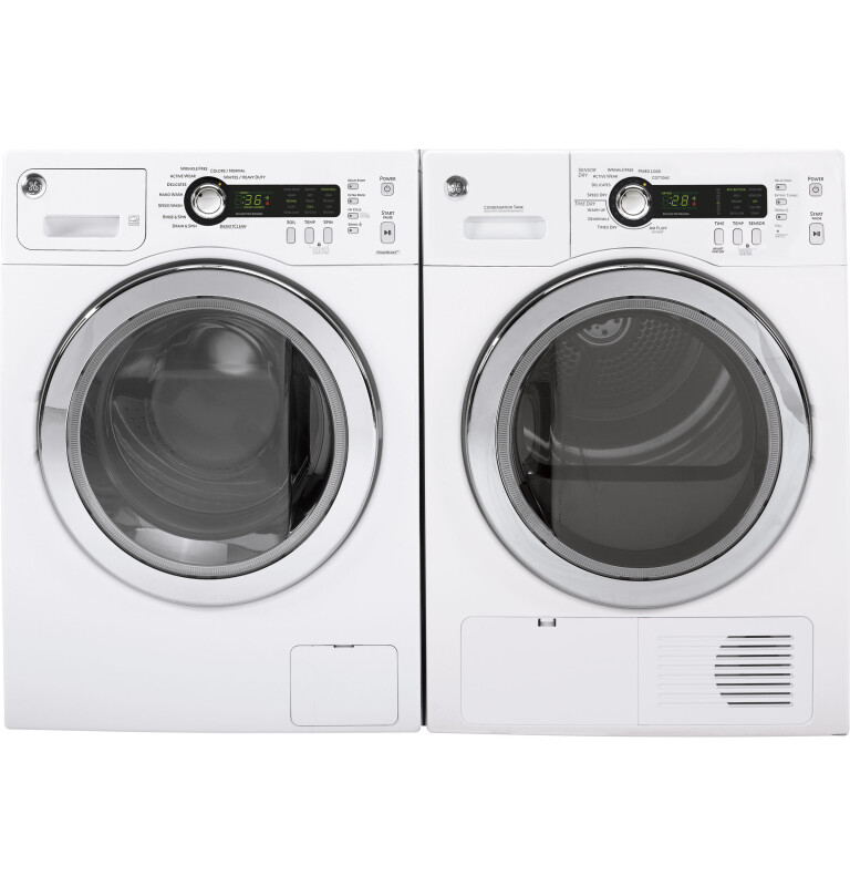 4.0 Cu.Ft. Stainless Steel Capacity 24" Ventless Condenser Frontload Electric Dryer DCCH480EKWW, product image 2 of 9