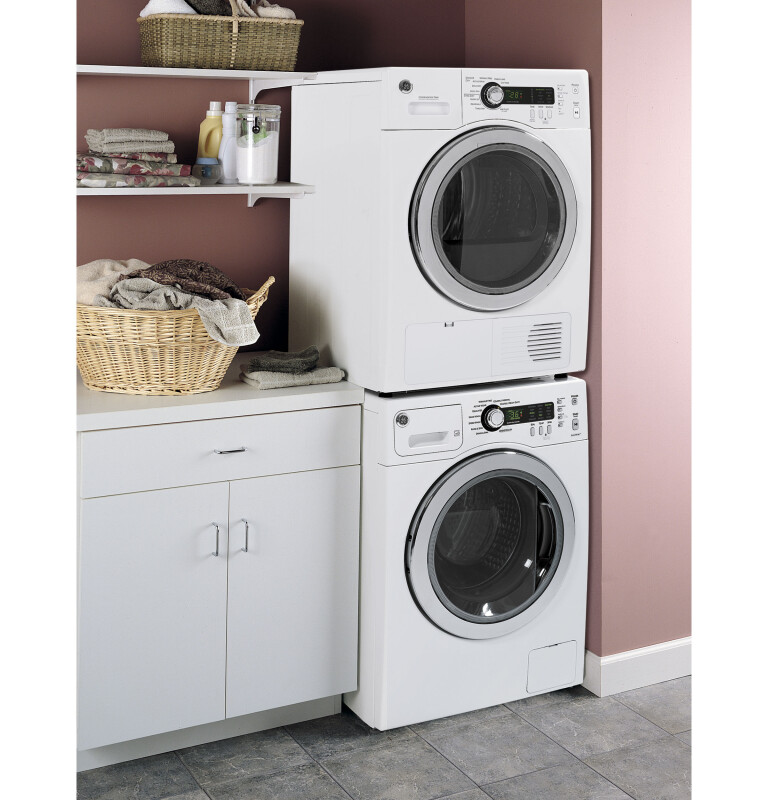 4.0 Cu.Ft. Stainless Steel Capacity 24" Ventless Condenser Frontload Electric Dryer DCCH480EKWW, product image 4 of 9
