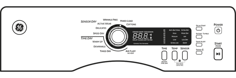 4.0 Cu.Ft. Stainless Steel Capacity 24" Ventless Condenser Frontload Electric Dryer DCCH480EKWW, product image 8 of 9