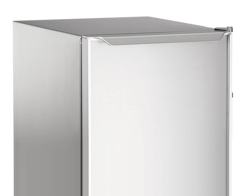 15" Undercounter Automatic Ice Cube Machine with Stainless Cabinet, Anodized Aluminum Door, and Drain Pump. DCE33PA1SSD