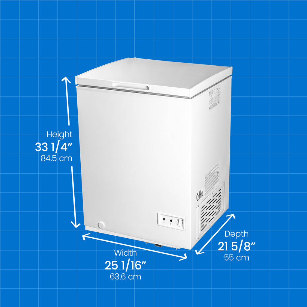 5.0 cu. ft. Square Model Chest Freezer DOE view 7