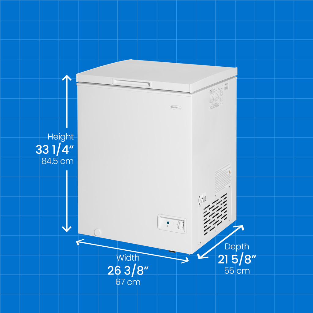 5.0 cu. ft. Square Model Chest Freezer DOE DCF050A6WM