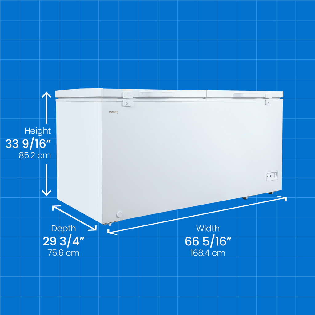 17.1 cu. ft. Chest Freezer 2 Door DCFM171A1WDB