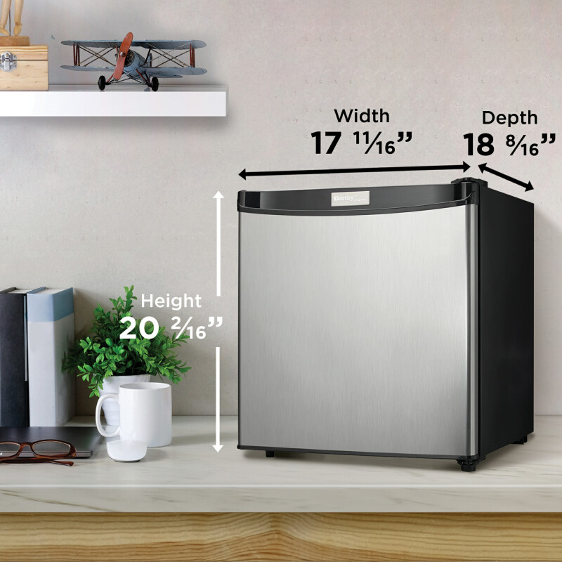 Designer 1.6 cu. ft. Compact Fridge DCR016A3BSLDD