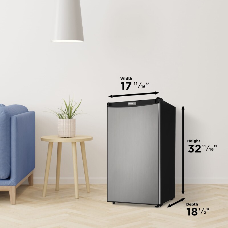 Designer 3.2 cu. ft. Compact Fridge DCR032A2BSLDD