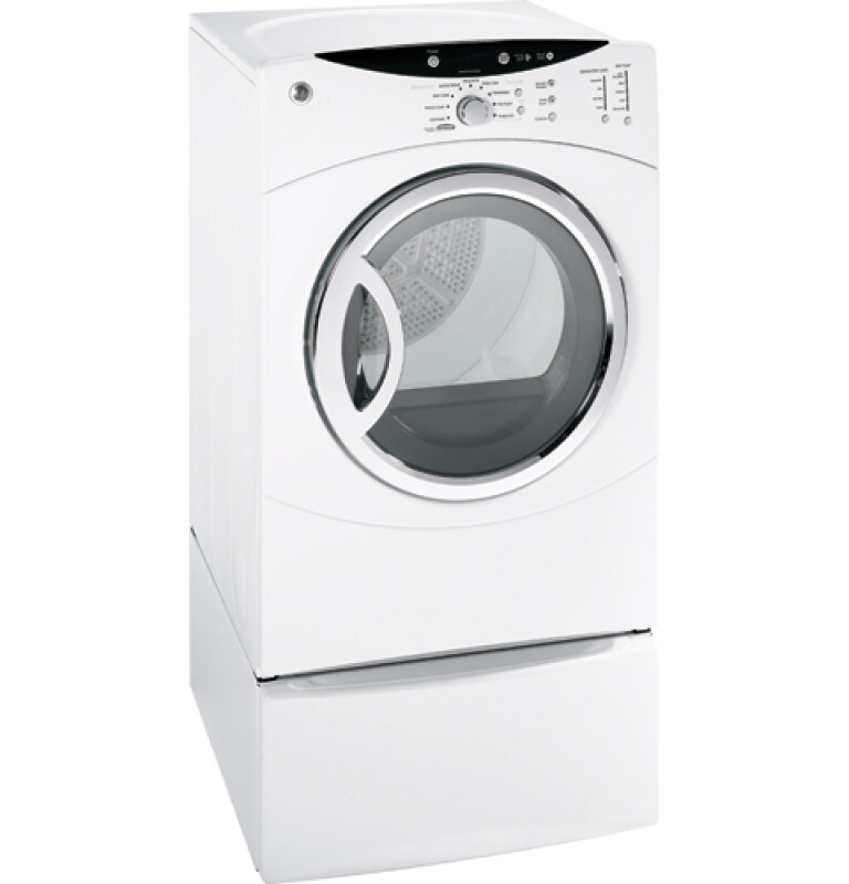 GE 7.0 Cu. Ft. Super Capacity Gas Dryer White DCVH660GHWW Picture 1