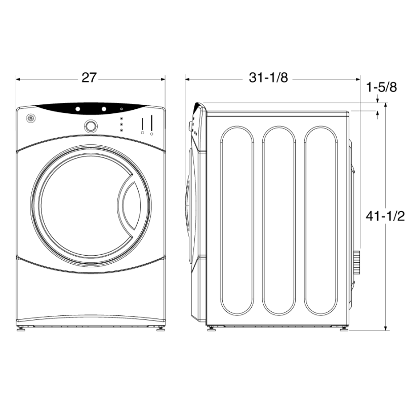 7.0 Cu.Ft. Super Capacity Electric Dryer DCVH680EJWW