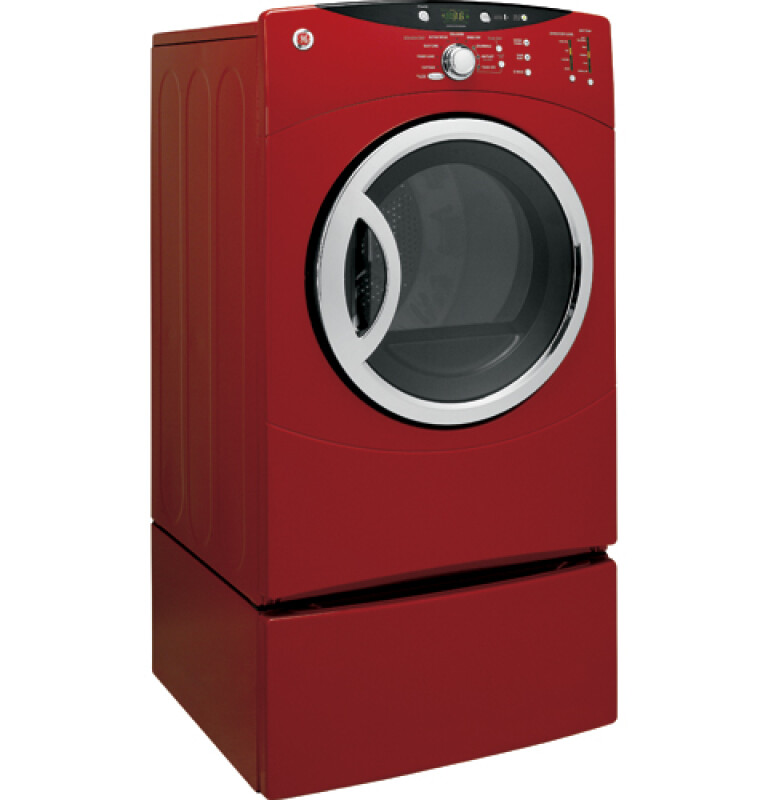 GE 7.0 Cu.Ft. Super Capacity Gas Dryer Red DCVH680GJMR Picture 1