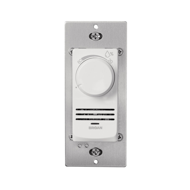 Broan-NuTone Digital Dehumidistat Humidity Sensing Exhaust Fan Wall Control Switch DD500W