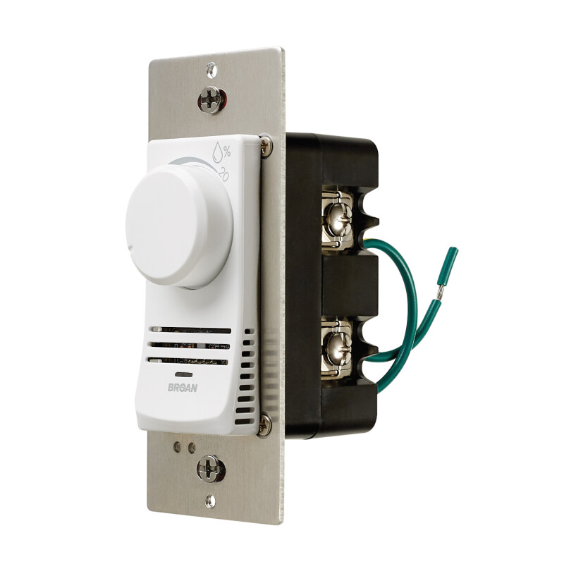 Broan-NuTone Digital Dehumidistat Humidity Sensing Exhaust Fan Wall Control Switch DD500W