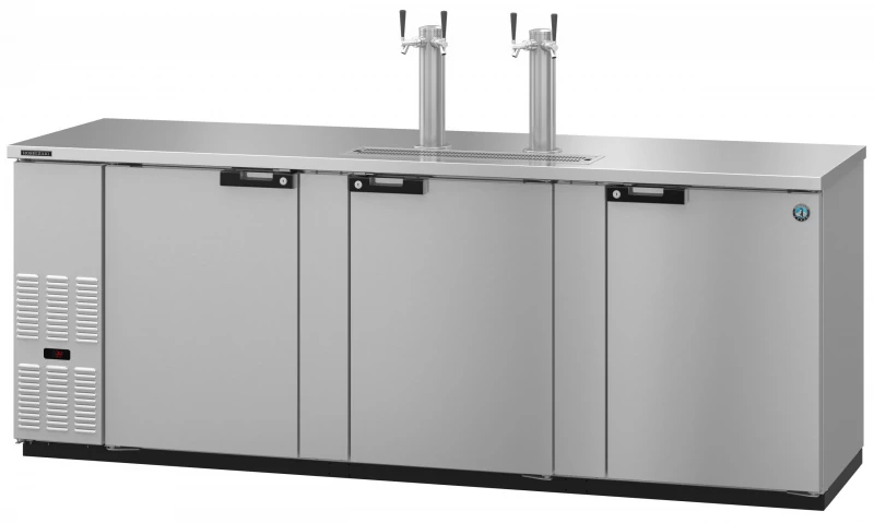 DD95-S, Refrigerator, Three Section Back Bar Direct Draw, Solid DoorsTitle DD95S