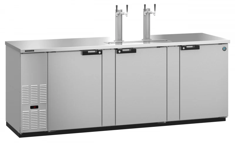 DD95-S, Refrigerator, Three Section Back Bar Direct Draw, Solid DoorsTitle DD95S