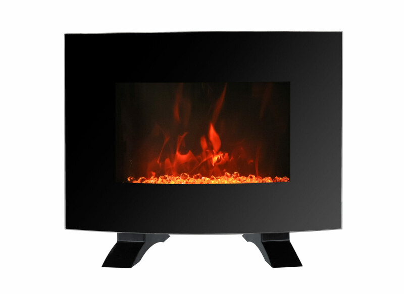 Designer 22″ Wall Mount Electric Fireplace in Black DDEF02213BD13