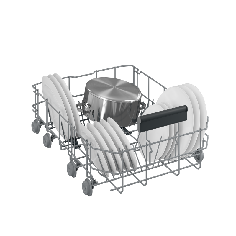 Slim Size Stainless Dishwasher, 8 place settings, 48 dBa, Top Control view 3