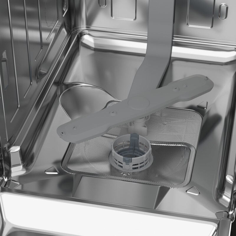 Slim Size Stainless Dishwasher, 8 place settings, 48 dBa, Top Control view 4
