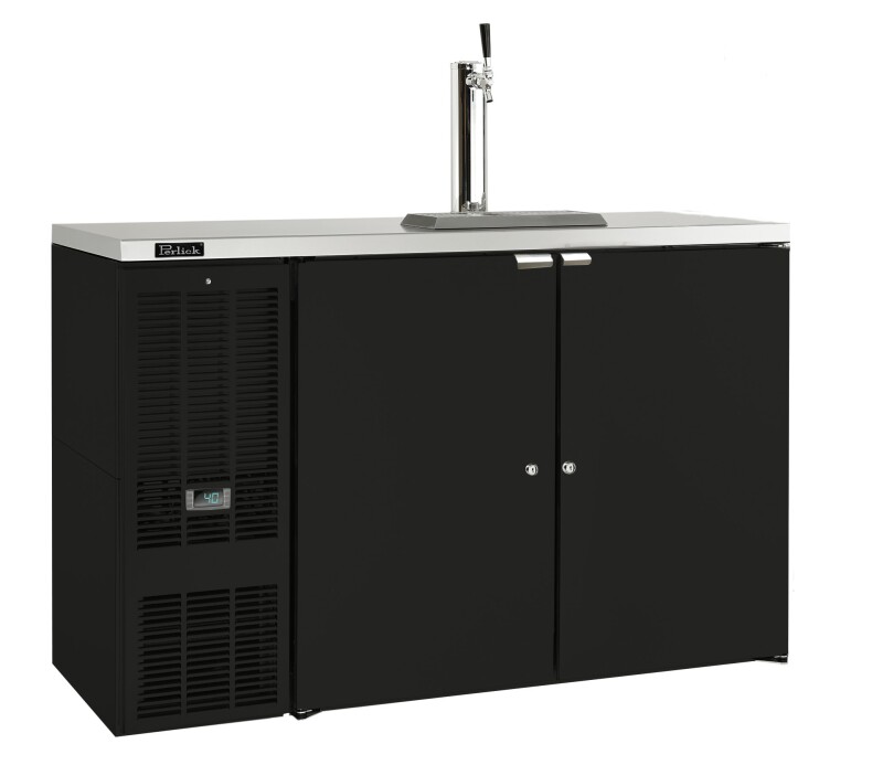 Self-Contained Direct Draw refrigerators are available in 1-, 2-, 3-, and 4-door models and can accommodate a variety of keg layouts to maximize your customers' options for dispensing beer, w DDS60