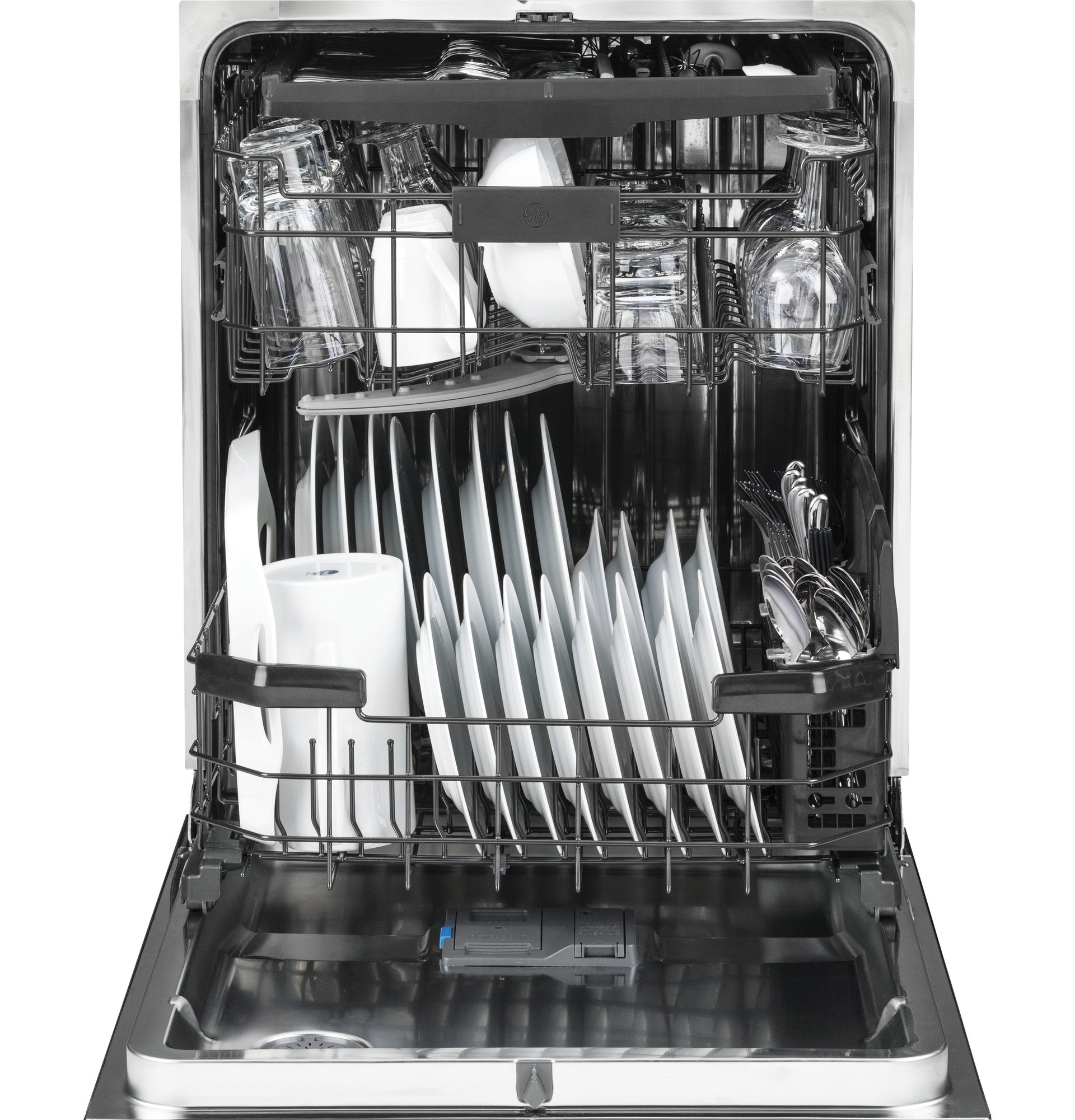 series by GE Stainless Steel Interior Dishwasher with Hidden Controls DDT595SMJES