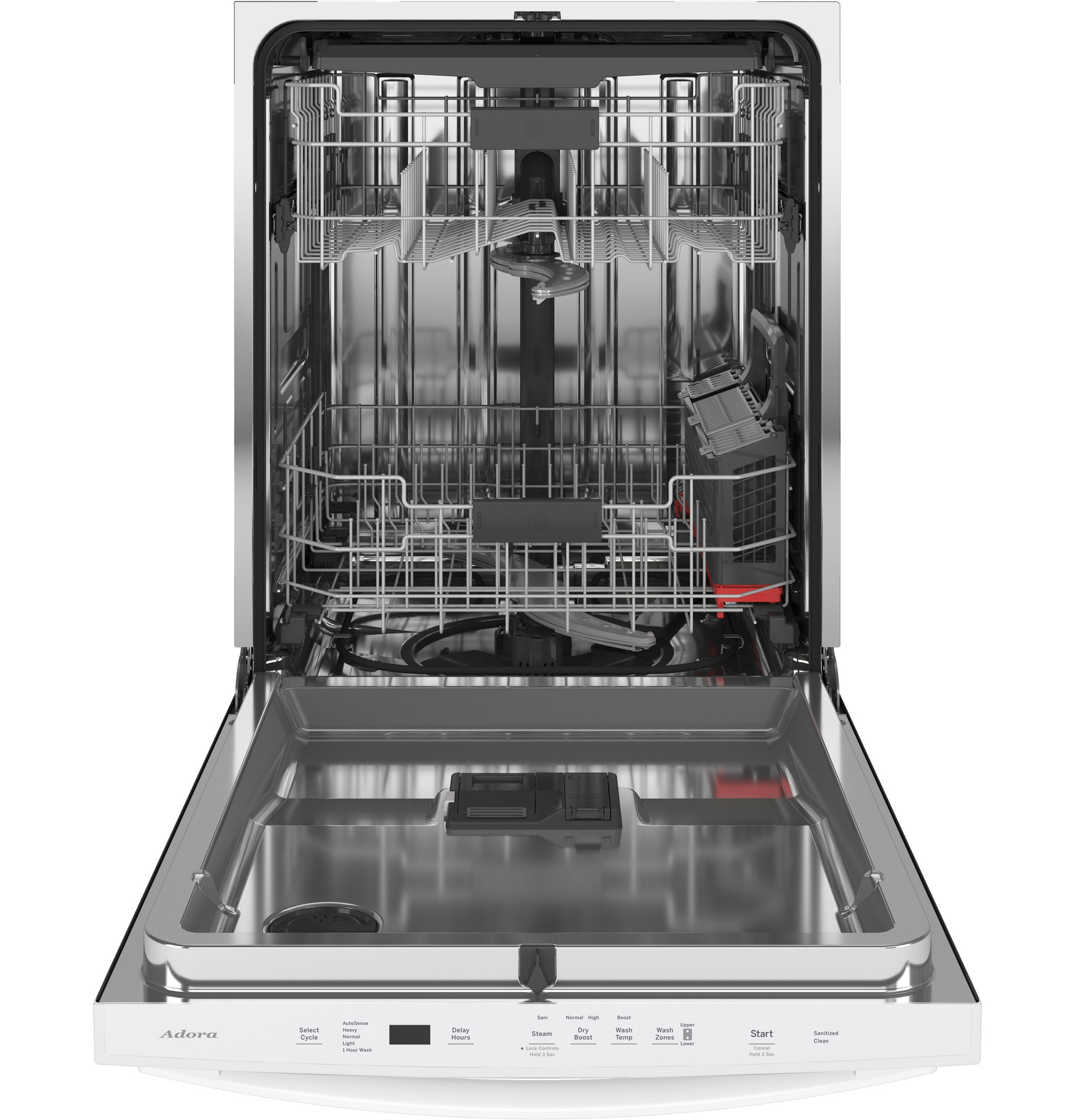 series by GE Stainless Steel Interior Dishwasher with Hidden Controls DDT700SGNWW