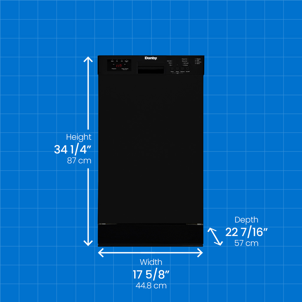 18″ Wide Built-in Dishwasher view 7