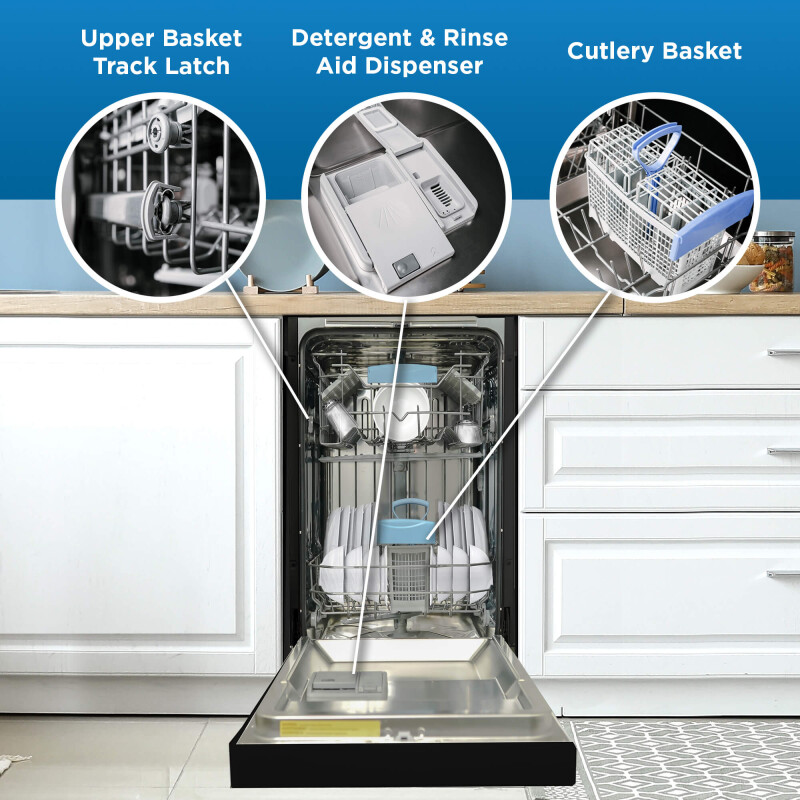 18″ Wide Built-in Dishwasher view 8