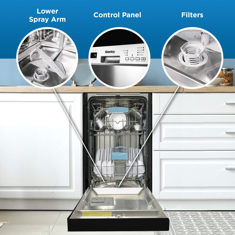 18″ Wide Built-in Dishwasher view 16