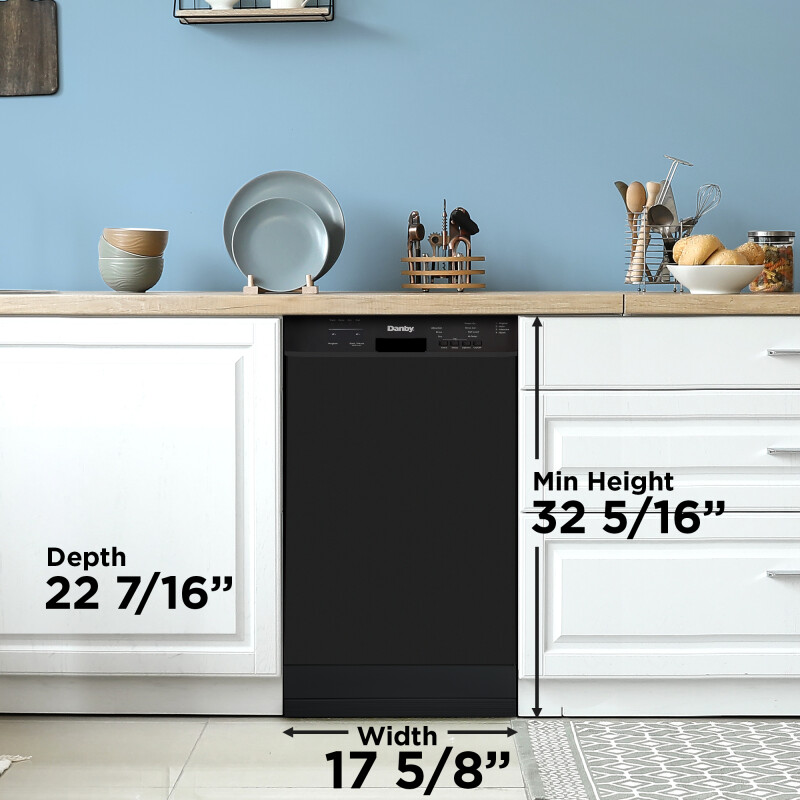 18″ Wide Built-in Dishwasher view 11
