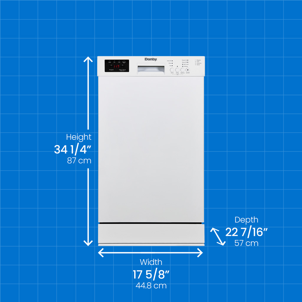 18″ Wide Built-in Dishwasher view 4