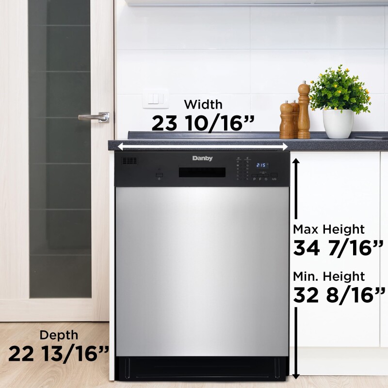 24″ Wide Built-in Dishwasher view 2