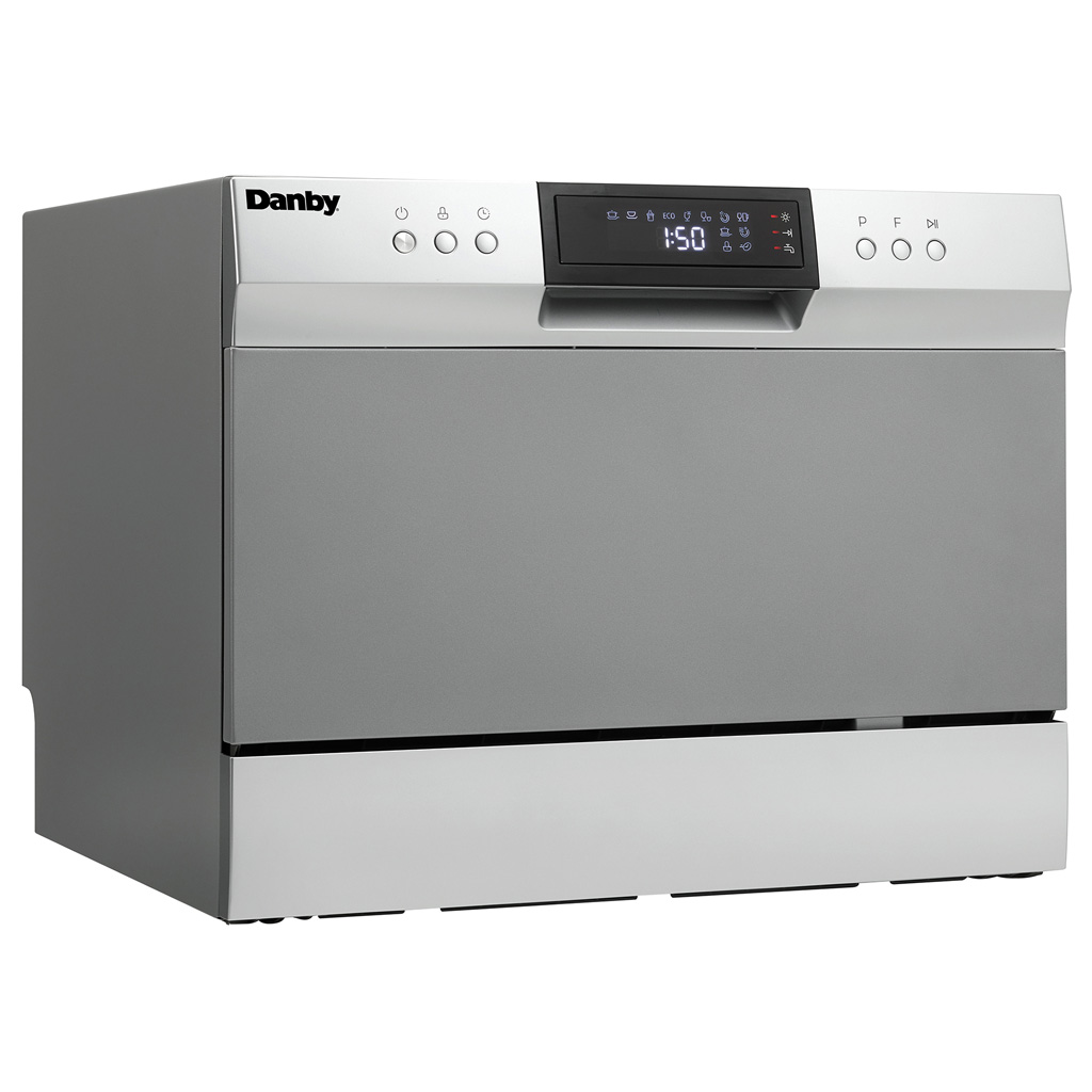6 Place Setting Countertop Dishwasher in Silver view 12