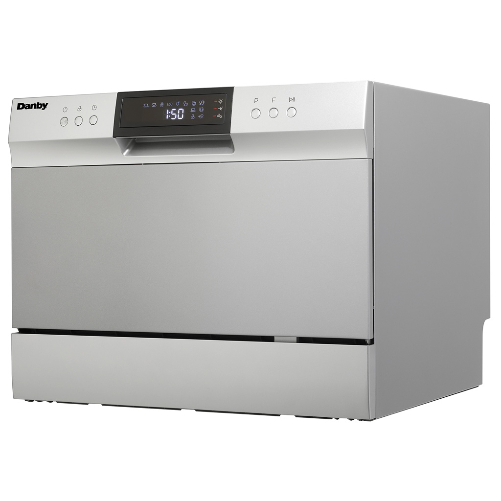 6 Place Setting Countertop Dishwasher in Silver view 11