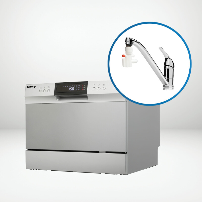 6 Place Setting Countertop Dishwasher in Silver view 15