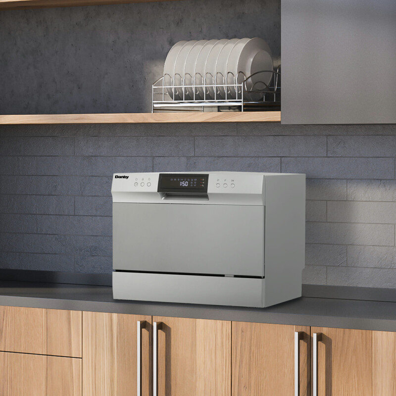6 Place Setting Countertop Dishwasher in Silver view 26