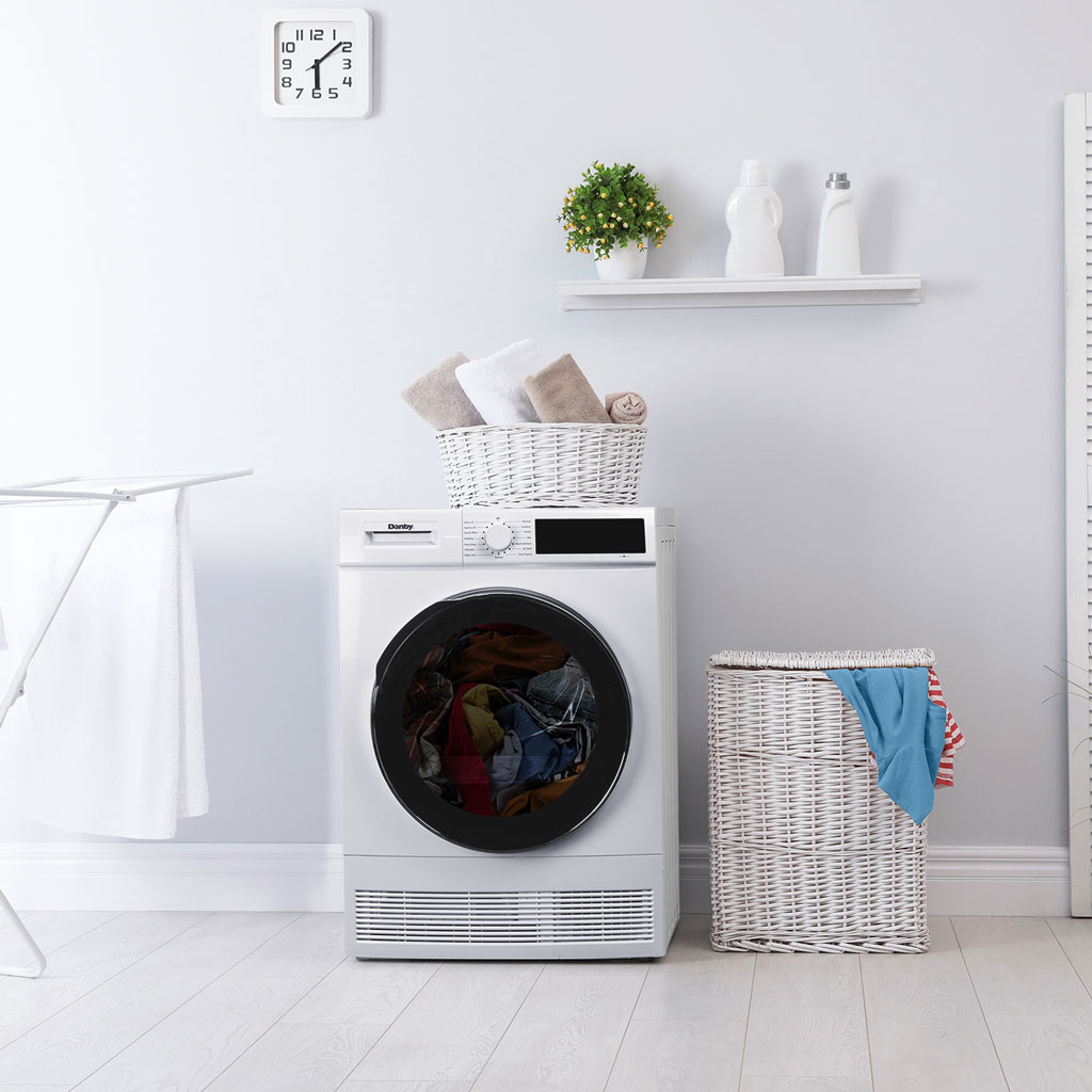 24-inch, 4.0 Cu Ft. Stackable Compact Condensing Sensor Dryer DDY040D4WDB