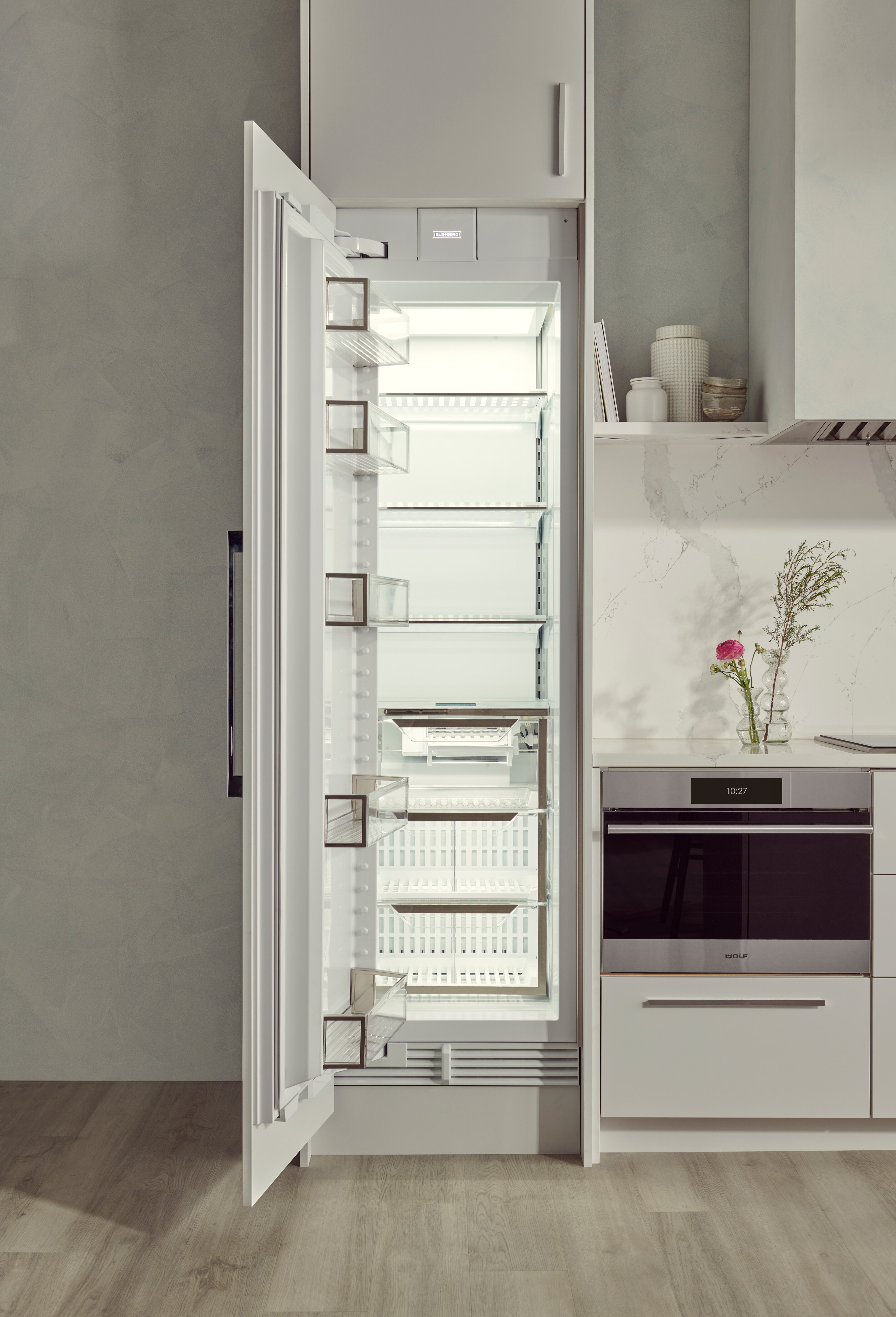 24" Designer Column Freezer with Ice Maker - Right Hinge DEC2450FIR