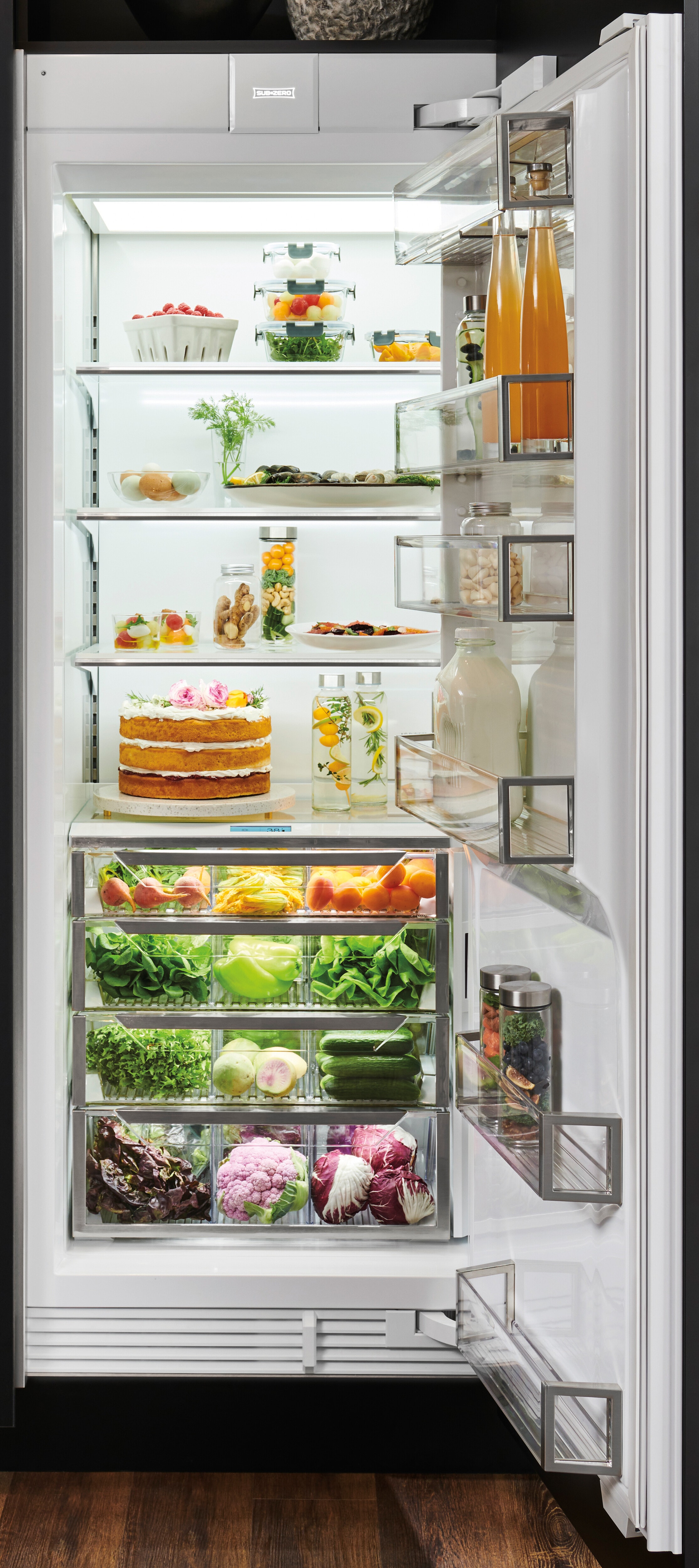 30" Designer Column Refrigerator - Left Hinge DEC3050RL