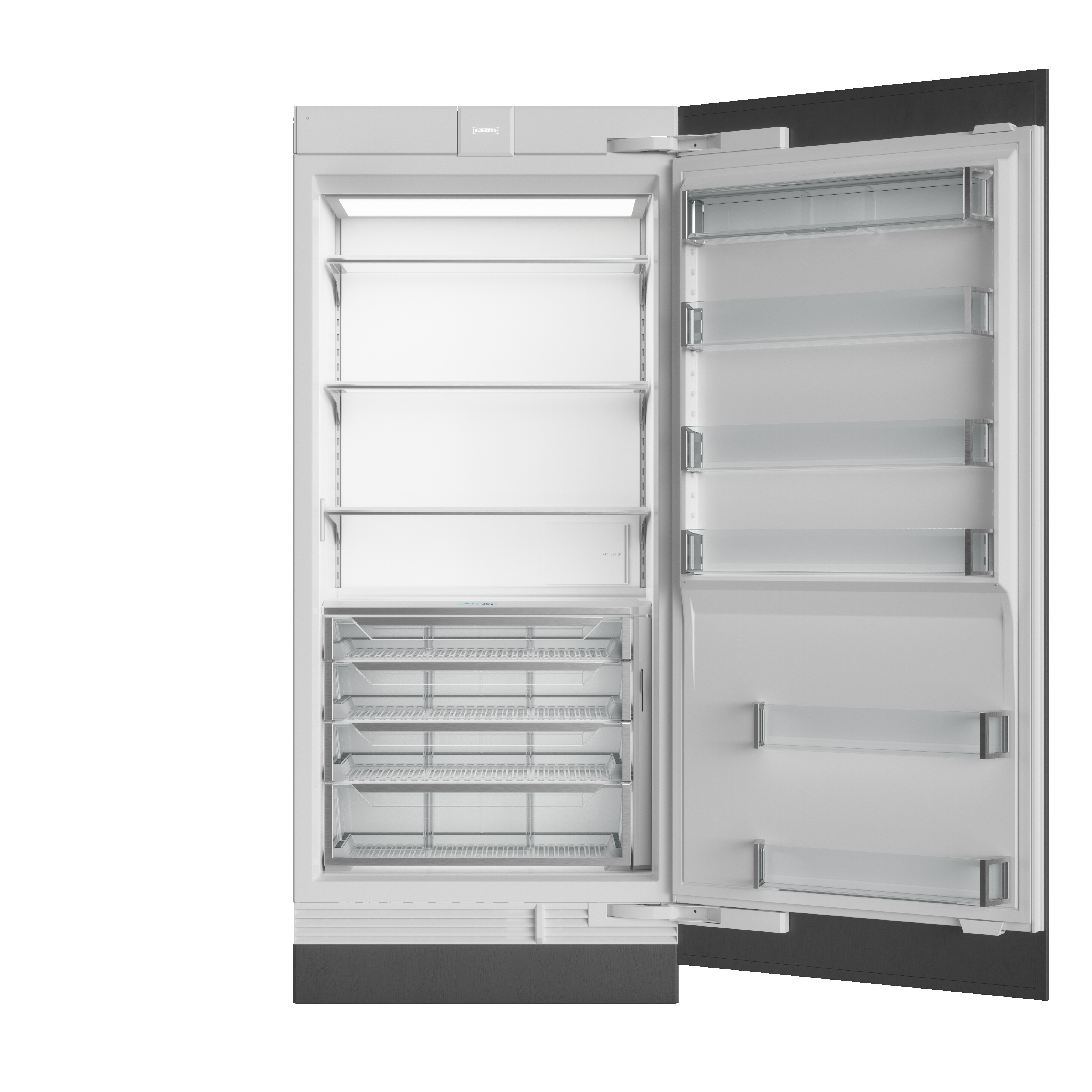 36" Designer Column Refrigerator with Internal Dispenser - Left Hinge DEC3650RIDL