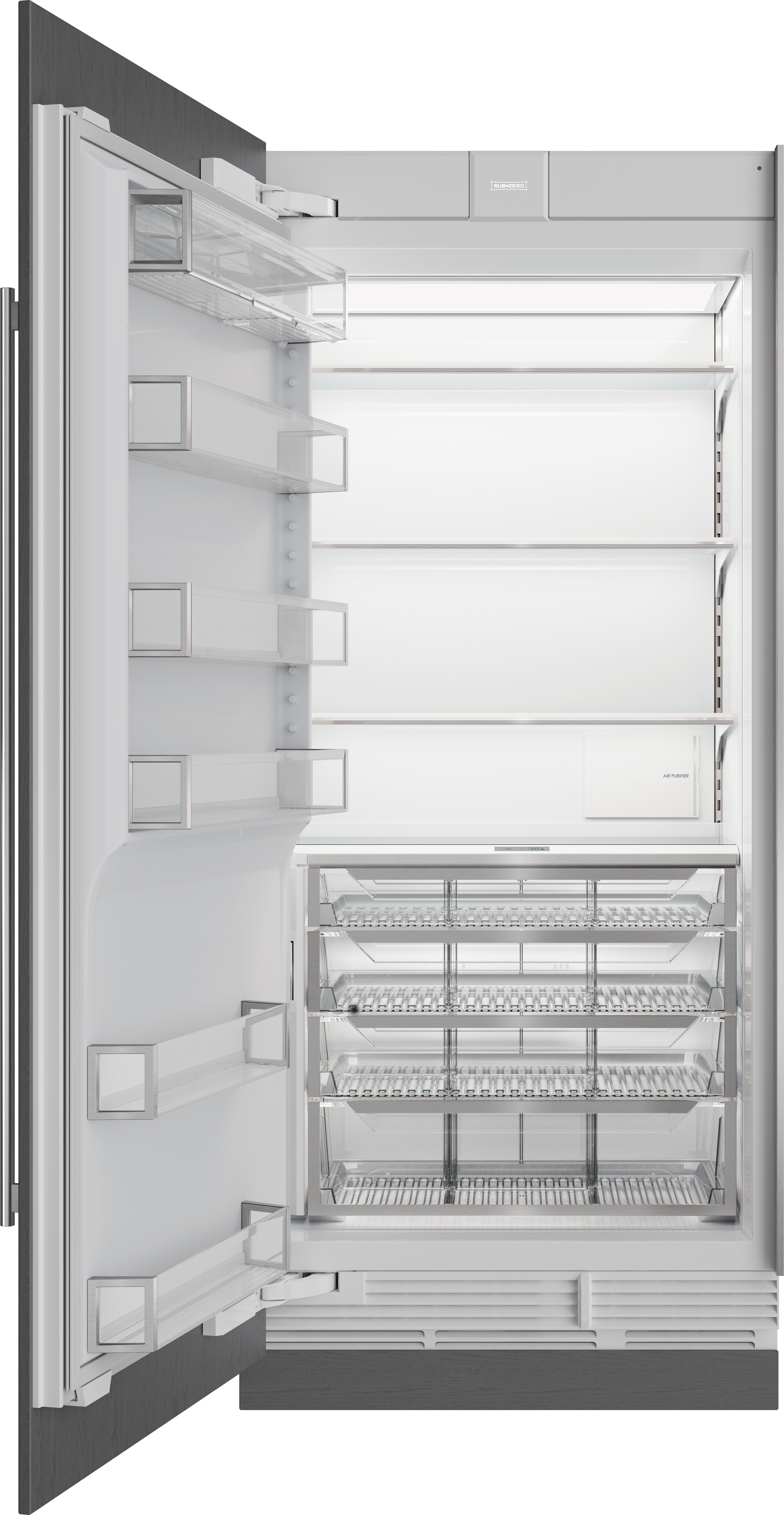 36" Designer Column Refrigerator - Left Hinge DEC3650RL
