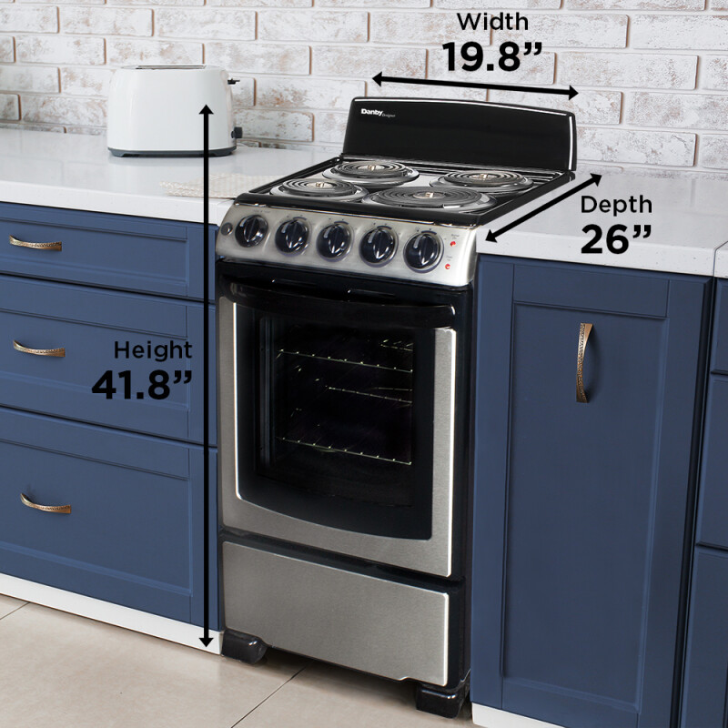 20″ Wide Electric Range DER202BSS