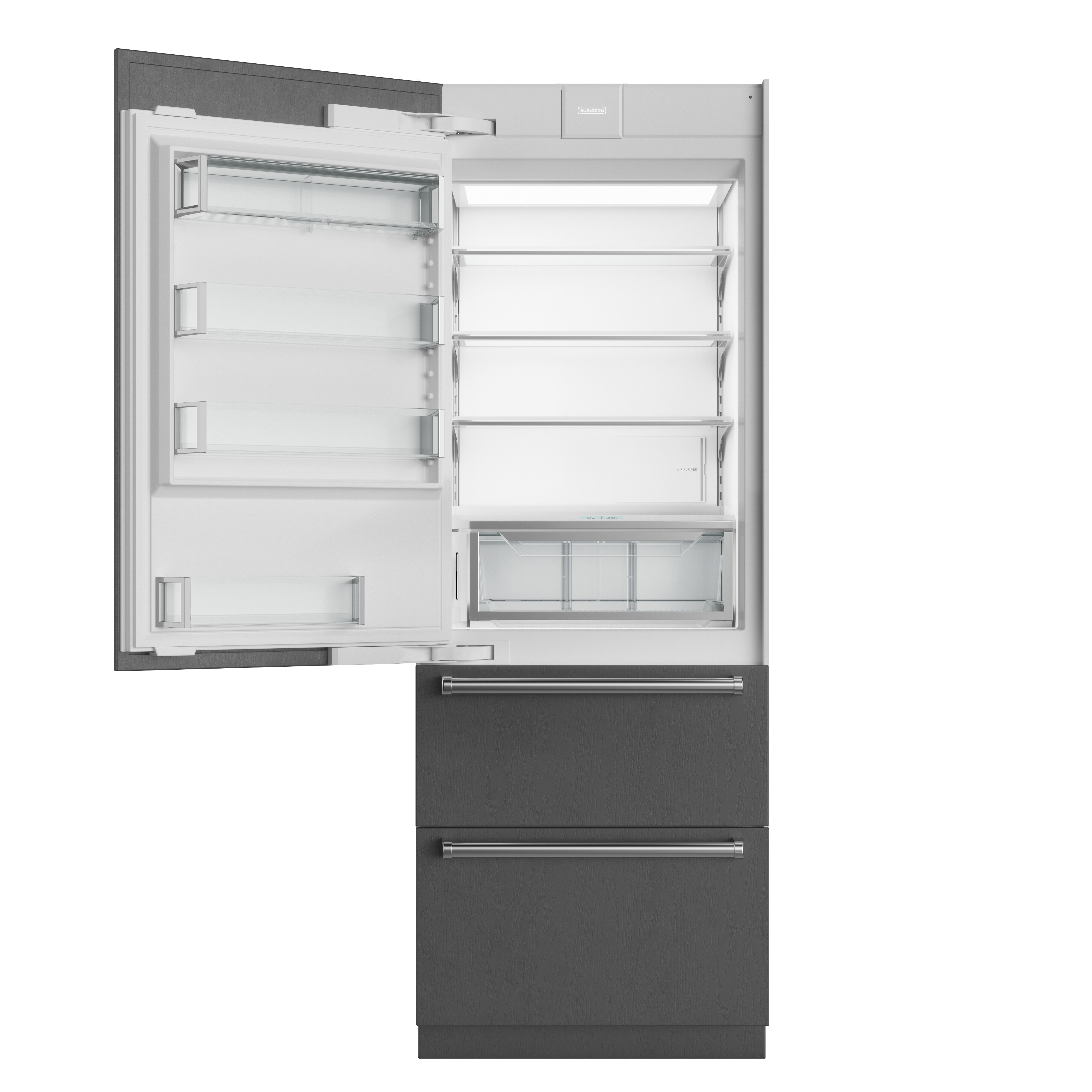 30" Designer Over-and-Under Refrigerator/Freezer with Ice Maker - Panel Ready DET3050CIL