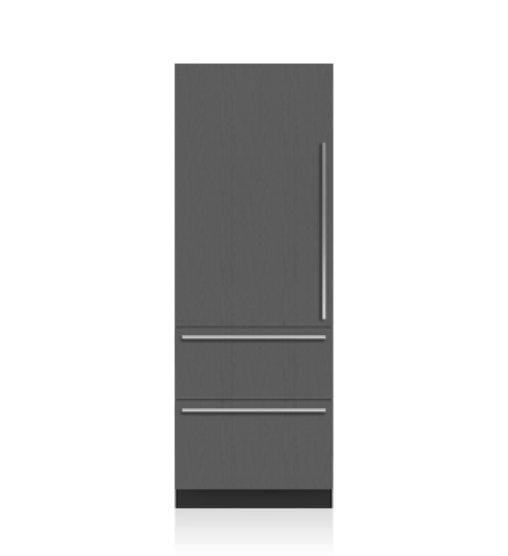30" Designer Over-and-Under Refrigerator - Left Hinge DET3050RL